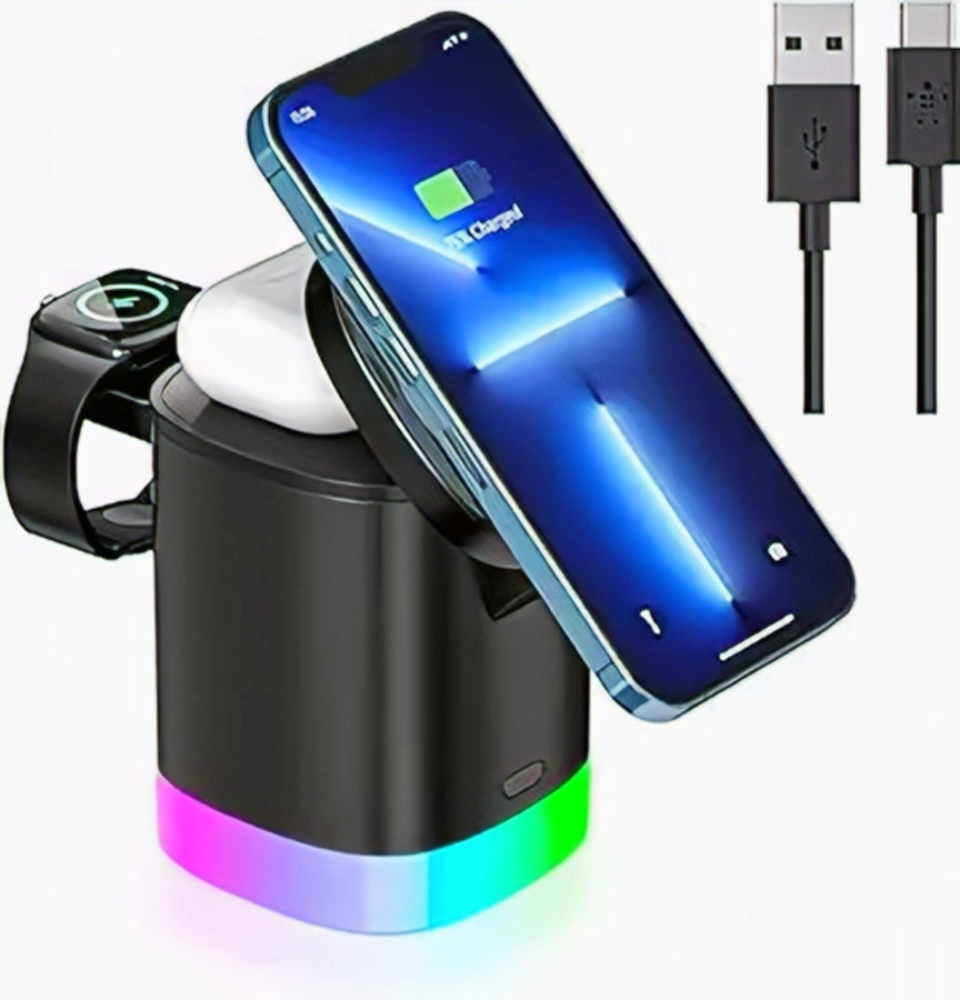 Charger with Foldable Phone Holder