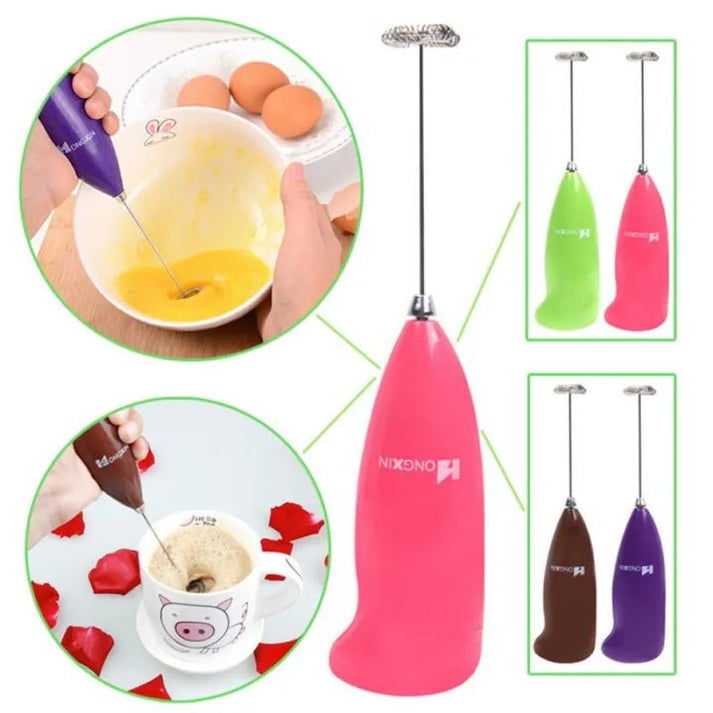 Stainless Steel Milk Frother/Electronic Hand Mixer