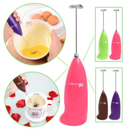 Stainless Steel Milk Frother/Electronic Hand Mixer