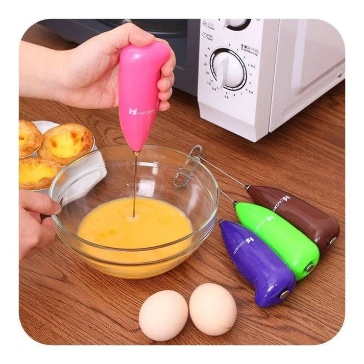 Stainless Steel Milk Frother/Electronic Hand Mixer