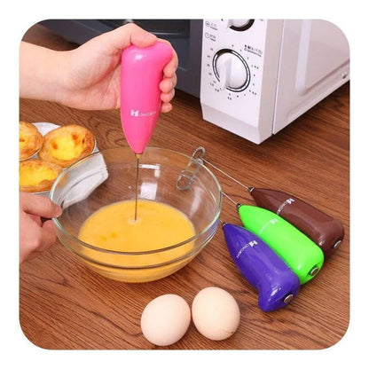 Stainless Steel Milk Frother/Electronic Hand Mixer