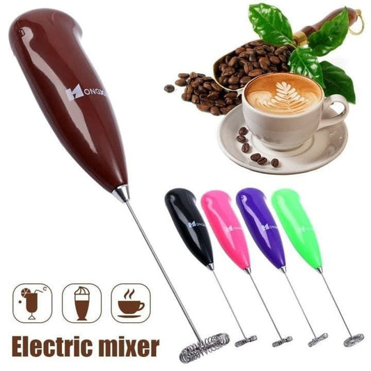 Stainless Steel Milk Frother/Electronic Hand Mixer