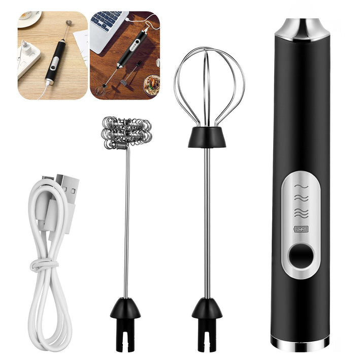 Stainless Steel Milk Frother/Electronic Hand Mixer
